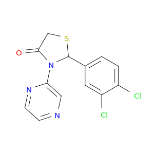 4-Thiazolidinone, 2-(3,4-dichlorophenyl)-3-pyrazinyl-