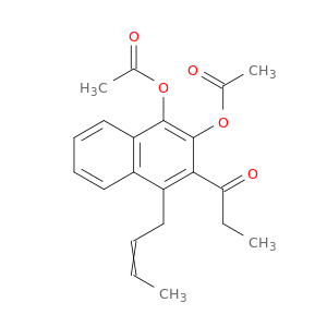 1-Propanone, 1-[3,4-bis(acetyloxy)-1-(2-butenyl)-2-naphthalenyl]-