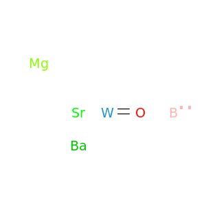 Barium boron magnesium strontium tungsten oxide