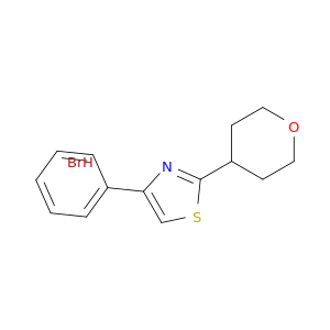 Thiazole, 4-phenyl-2-(tetrahydro-2H-pyran-4-yl)-, hydrobromide