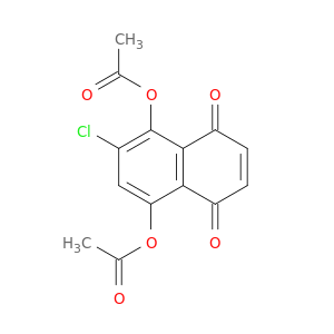 1,4-Naphthalenedione, 5,8-bis(acetyloxy)-6-chloro-