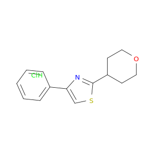 Thiazole, 4-phenyl-2-(tetrahydro-2H-pyran-4-yl)-, hydrochloride