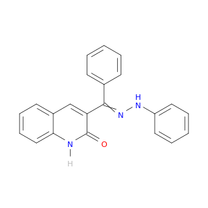 2(1H)-Quinolinone, 3-[phenyl(phenylhydrazono)methyl]-