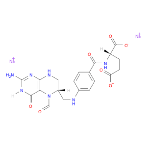 disodium;(2S)-2-[[4-[[(6S)-2-amino-5-formyl-4-oxo-3,6,7,8-tetrahydropteridin-6-yl]methylamino]benzoyl]amino]pentanedioate