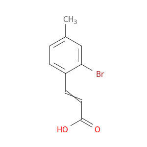 2-丙烯酸,3-(2-溴-4-甲基苯基)-,(E)-