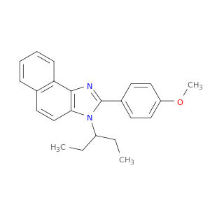3H-Naphth[1,2-d]imidazole, 3-(1-ethylpropyl)-2-(4-methoxyphenyl)-