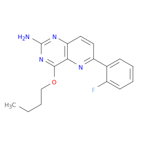 Pyrido[3,2-d]pyrimidin-2-amine, 4-butoxy-6-(2-fluorophenyl)-