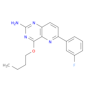 Pyrido[3,2-d]pyrimidin-2-amine, 4-butoxy-6-(3-fluorophenyl)-