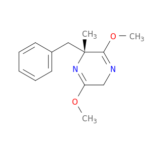 Pyrazine, 2,5-dihydro-3,6-dimethoxy-2-methyl-2-(phenylmethyl)-, (R)-