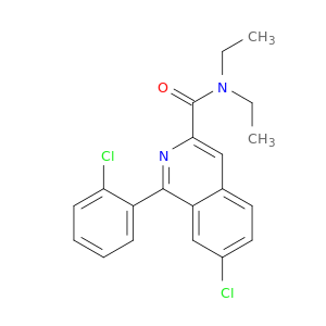 3-Isoquinolinecarboxamide, 7-chloro-1-(2-chlorophenyl)-N,N-diethyl-