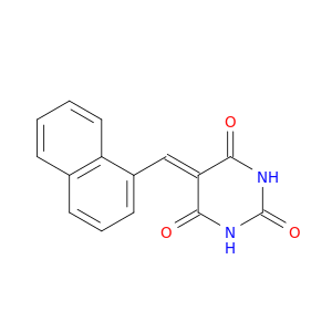 2,4,6(1H,3H,5H)-Pyrimidinetrione, 5-(1-naphthalenylmethylene)-