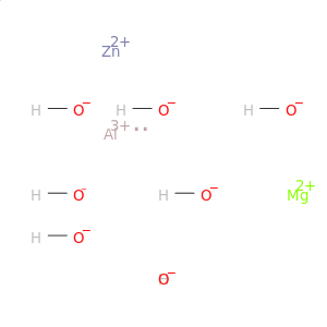 Aluminum magnesium zinc hydroxide