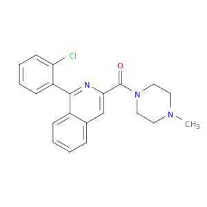 Piperazine, 1-[[1-(2-chlorophenyl)-3-isoquinolinyl]carbonyl]-4-methyl-