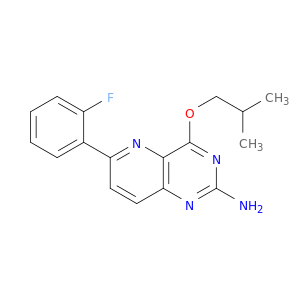 Pyrido[3,2-d]pyrimidin-2-amine, 6-(2-fluorophenyl)-4-(2-methylpropoxy)-