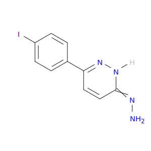 3(2H)-Pyridazinone, 6-(4-iodophenyl)-, hydrazone