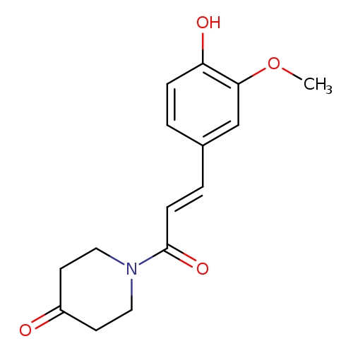 4-Piperidinone,1-[(2E)-3-(4-hydroxy-3-methoxyphenyl)-1-oxo-2-propen-1-yl]-