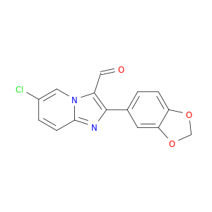 Imidazo[1,2-a]pyridine-3-carboxaldehyde,2-(1,3-benzodioxol-5-yl)-6-chloro-