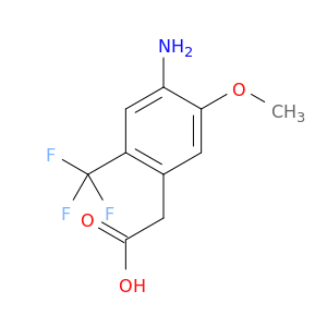 2-[4-amino-5-methoxy-2-(trifluoromethyl)phenyl]acetic acid