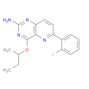 Pyrido[3,2-d]pyrimidin-2-amine, 6-(2-fluorophenyl)-4-(1-methylpropoxy)-