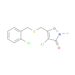 3(2H)-Isoxazolone, 4-chloro-5-[[[(2-chlorophenyl)methyl]thio]methyl]-