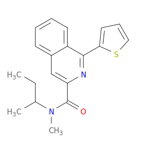 3-Isoquinolinecarboxamide, N-methyl-N-(1-methylpropyl)-1-(2-thienyl)-
