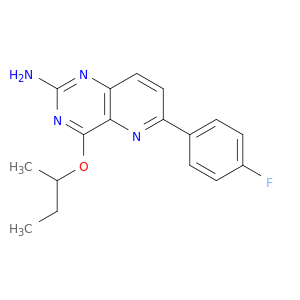 Pyrido[3,2-d]pyrimidin-2-amine, 6-(4-fluorophenyl)-4-(1-methylpropoxy)-