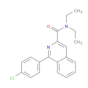 3-Isoquinolinecarboxamide, 1-(4-chlorophenyl)-N,N-diethyl-
