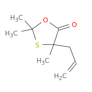 1,3-Oxathiolan-5-one, 2,2,4-trimethyl-4-(2-propenyl)-