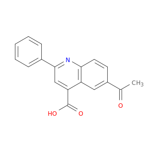 4-Quinolinecarboxylic acid, 6-acetyl-2-phenyl-