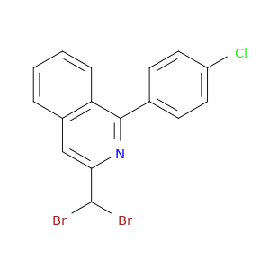 Isoquinoline, 1-(4-chlorophenyl)-3-(dibromomethyl)-
