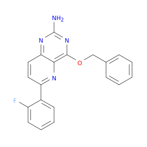 Pyrido[3,2-d]pyrimidin-2-amine, 6-(2-fluorophenyl)-4-(phenylmethoxy)-