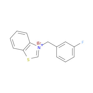 Benzothiazolium, 3-[(3-fluorophenyl)methyl]-, bromide