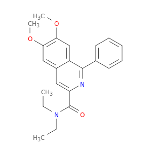 3-Isoquinolinecarboxamide, N,N-diethyl-6,7-dimethoxy-1-phenyl-