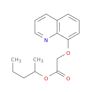 Acetic acid, (8-quinolinyloxy)-, 1-methylbutyl ester