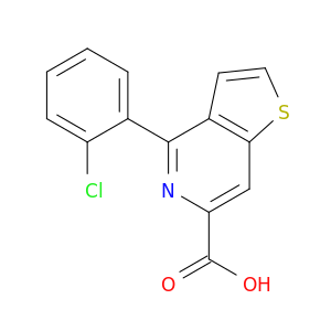Thieno[3,2-c]pyridine-6-carboxylic acid, 4-(2-chlorophenyl)-