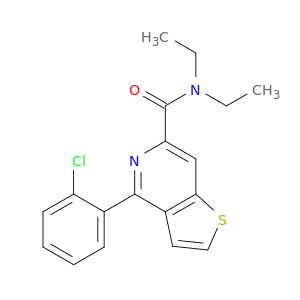 Thieno[3,2-c]pyridine-6-carboxamide, 4-(2-chlorophenyl)-N,N-diethyl-