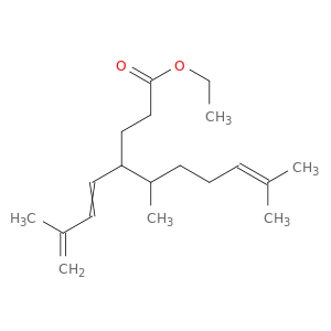 8-Decenoic acid, 5,9-dimethyl-4-(3-methyl-1,3-butadienyl)-, ethyl ester