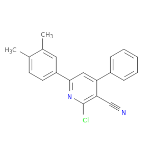 3-Pyridinecarbonitrile, 2-chloro-6-(3,4-dimethylphenyl)-4-phenyl-