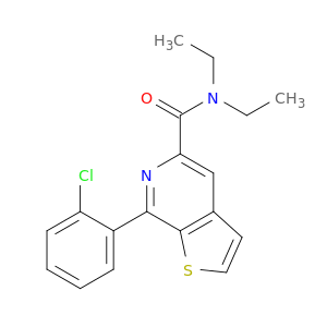 Thieno[2,3-c]pyridine-5-carboxamide, 7-(2-chlorophenyl)-N,N-diethyl-