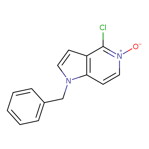 1H-吡咯并[3,2-C]吡啶,4-氯-1-(苯甲基)-,5-氧化物