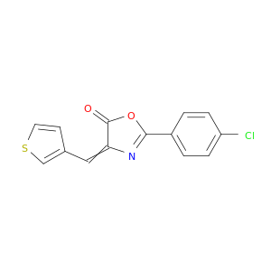 5(4H)-Oxazolone, 2-(4-chlorophenyl)-4-(3-thienylmethylene)-