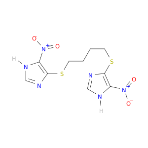 1H-Imidazole, 4,4'-[1,4-butanediylbis(thio)]bis[5-nitro-