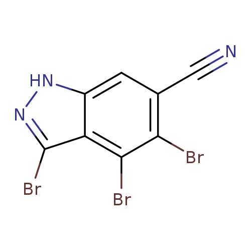 3,4,5-Tribromo-6-cyano (1H)indazole