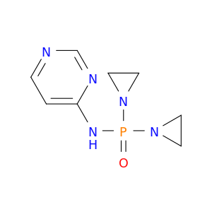 P,P-BIS(1-AZIRIDINYL)-N-PYRIMIDIN-4-YLPHOSPHINIC AMIDE