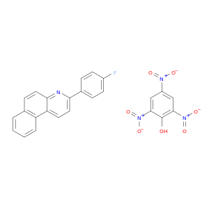 Benzo[f]quinoline, 3-(4-fluorophenyl)-, compd. with 2,4,6-trinitrophenol(1:1)