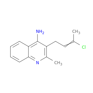 3-(3-氯-2-丁香-1-基)-2-甲基-4-喹啉胺