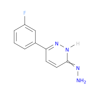 3(2H)-Pyridazinone, 6-(3-fluorophenyl)-, hydrazone