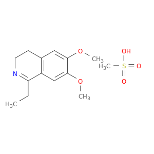 Isoquinoline, 1-ethyl-3,4-dihydro-6,7-dimethoxy-, methanesulfonate