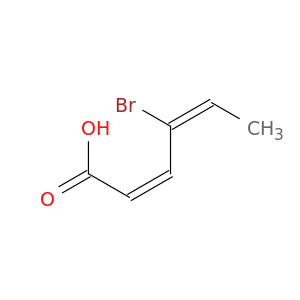 2,4-Hexadienoic acid, 4-bromo-, (Z,E)-