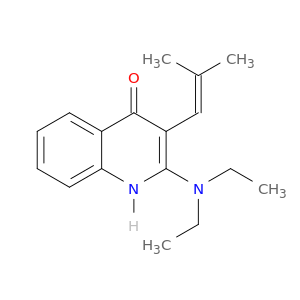 4(1H)-Quinolinone, 2-(diethylamino)-3-(2-methyl-1-propenyl)-